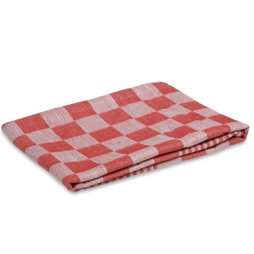 Theedoek 70 x 70 cm rood 100% katoen 