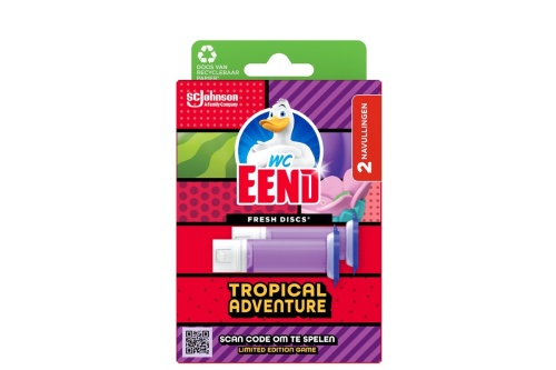 WC Eend Fresh Disc Tropical Adventure Navulling - 2 x 6 discs