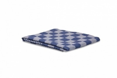 Theedoek 70 x 70 cm blauw 100% katoen