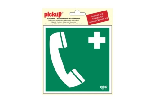 Veiligheidspictogram - Telefoon voor redding/1e hulp - vinyl