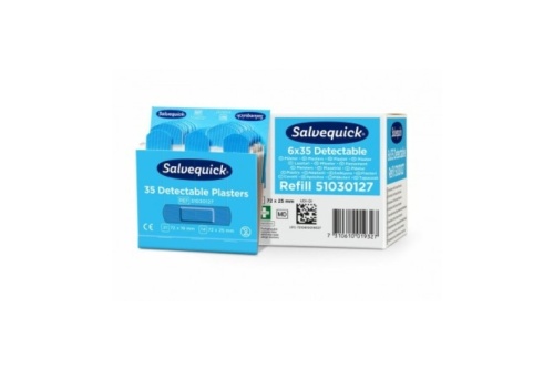 Cederroth Salvequick Blue Detectable pleisters